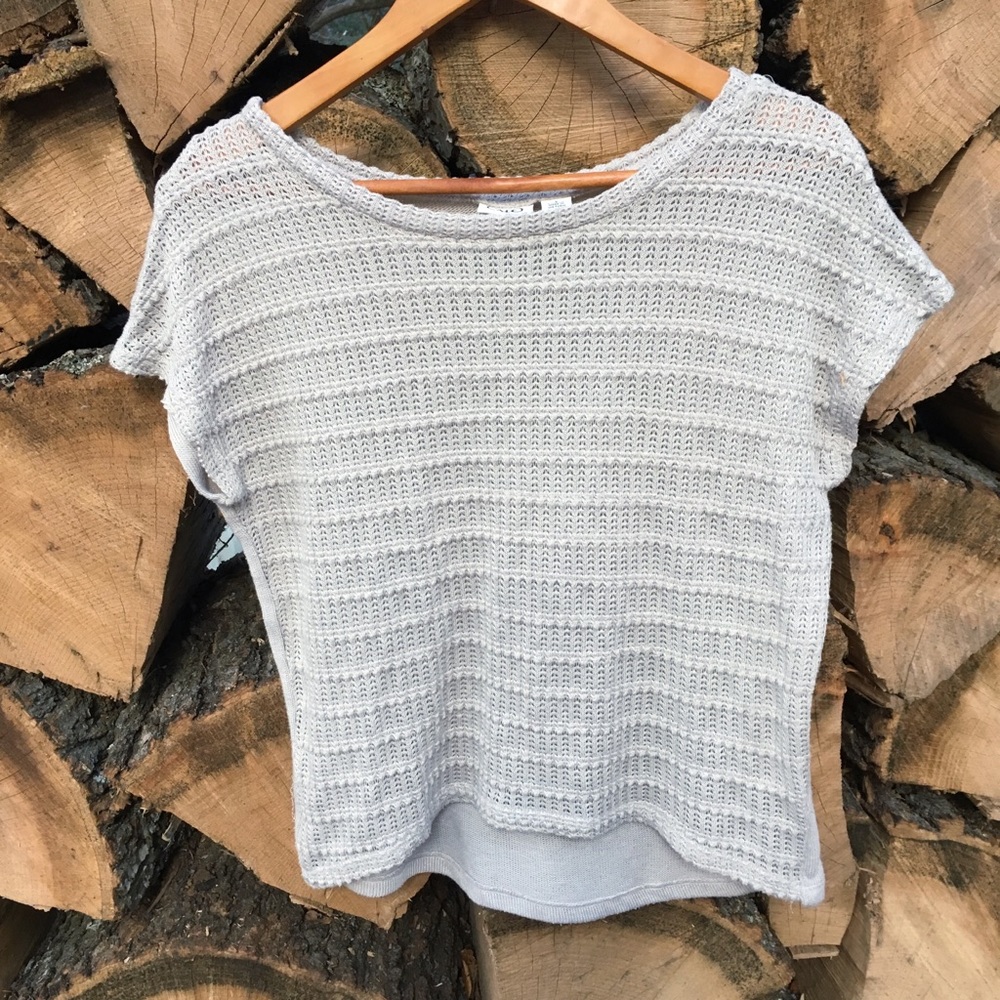 Cato Boho Lace T-shirt Beige Cream Small